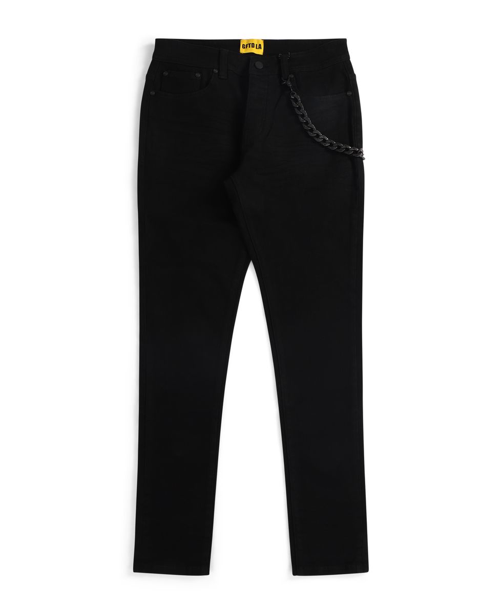 GFTD LA DAVID JETT BLK SKINNY DENIM
