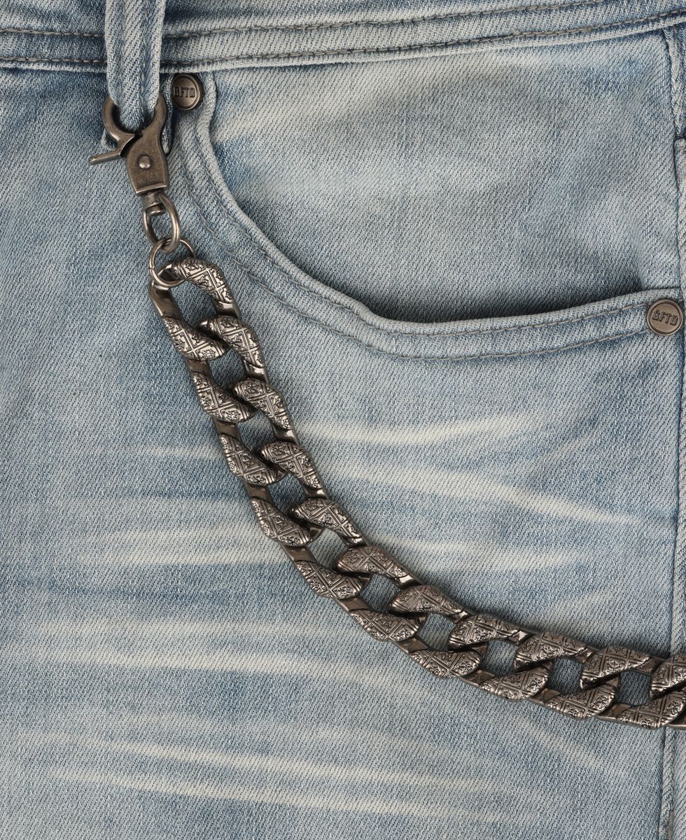 GFTD LA DAVID LT BLU SKINNY DENIM