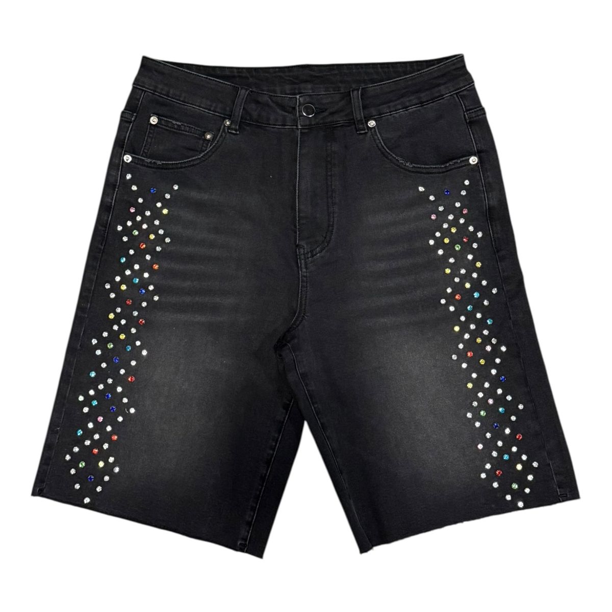 CONCEPT Elliot Black Wash Shorts (CSHORTS_7 (1))