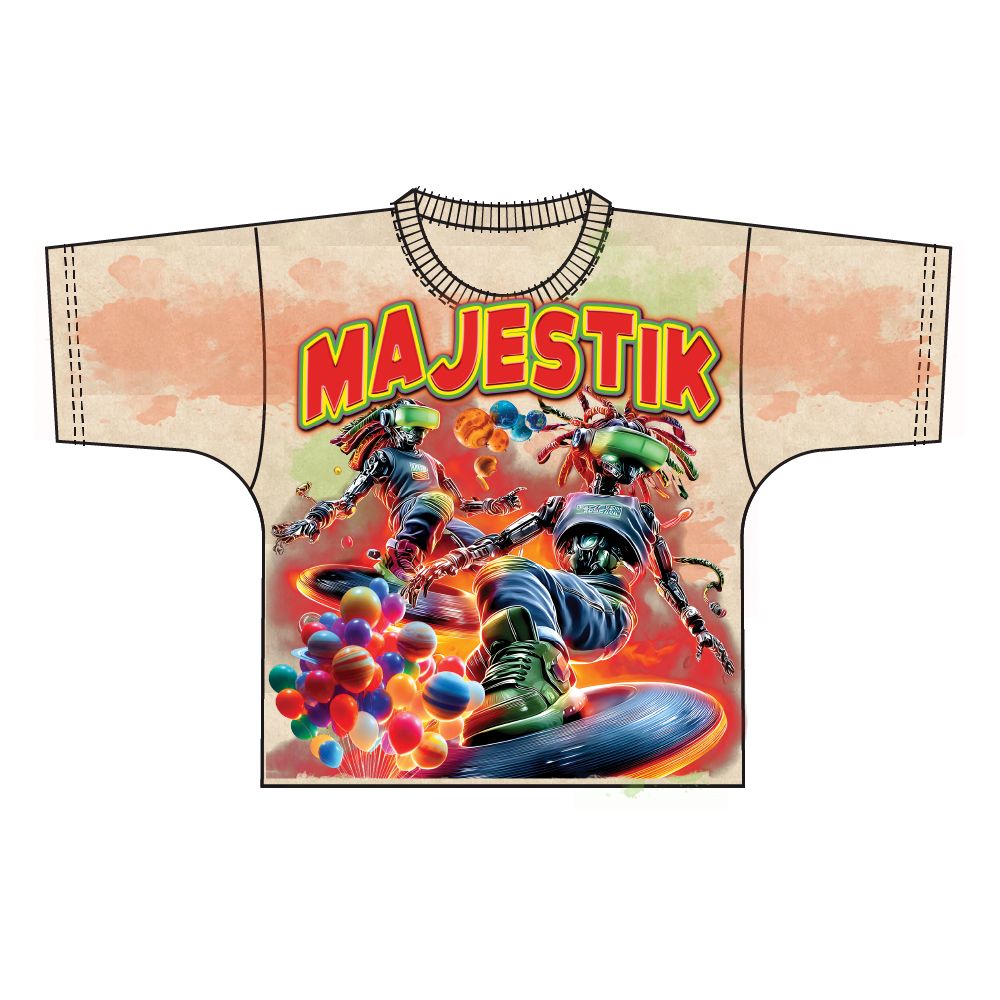 MAJESTIC F. TERRY DTG PRINT FRONT AND BACK RHINESTONE (TE26213)