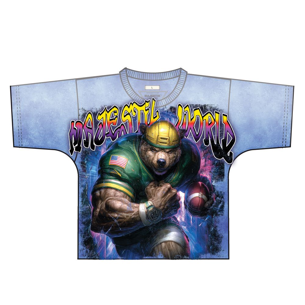 MAJESTIC DYED DTG GRAPHIC TEE W RHINESTONE (TE26021)