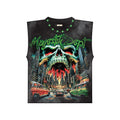MAJESTIC DYED DTG GRAPHIC SLEEVELESS TEE W RHINESTONE (TE26031)