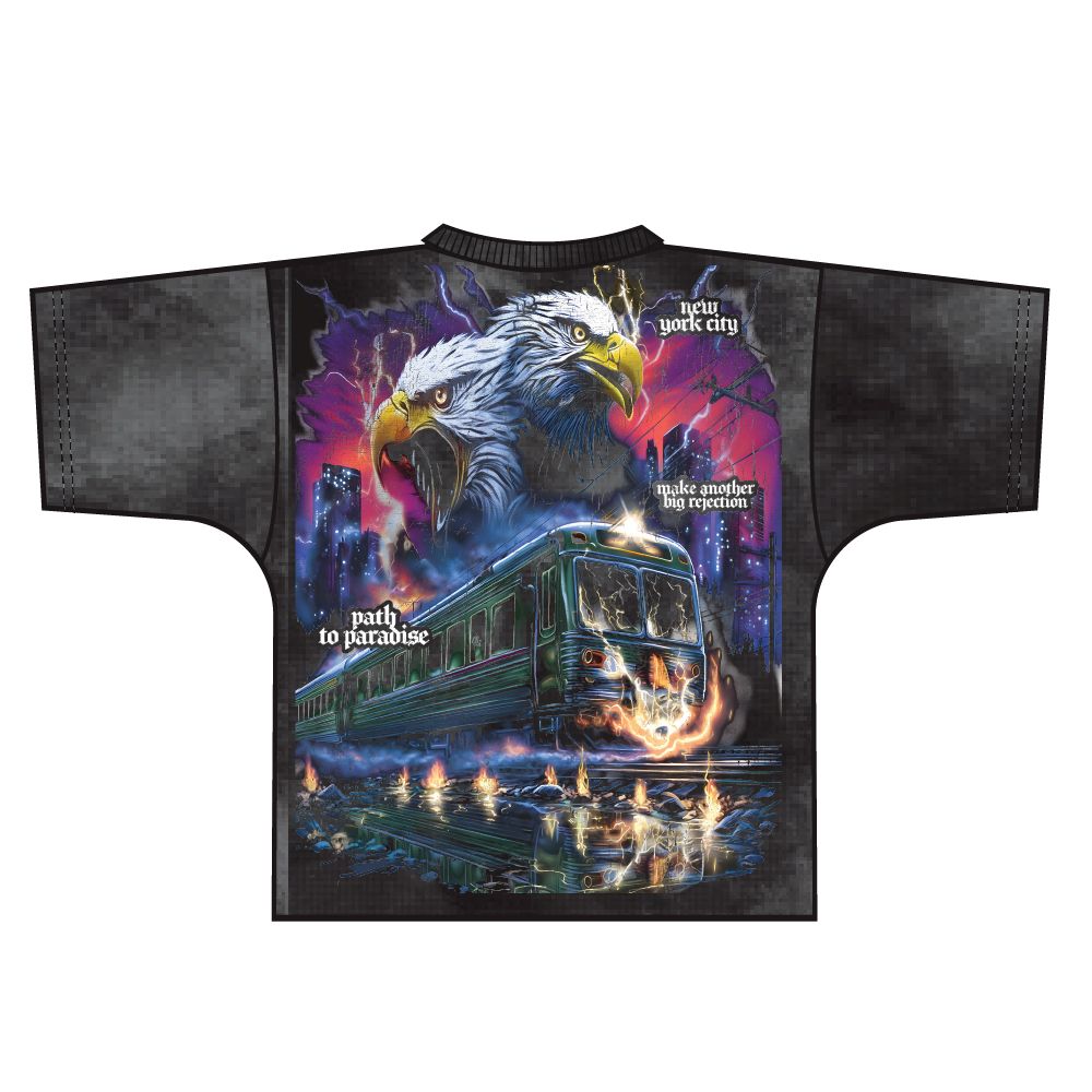 MAJESTIC DYED DTG GRAPHIC TEE W RHINESTONE (TE26033)