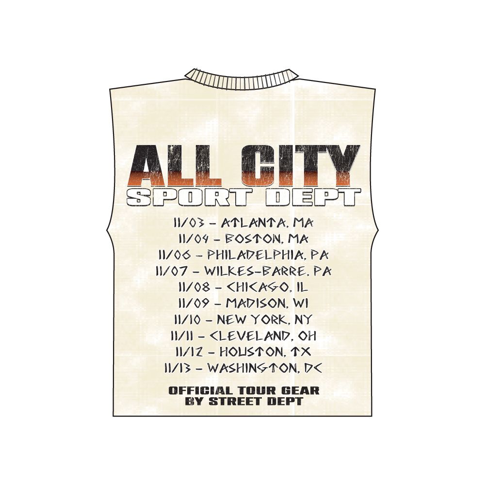 MAJESTIC DYED DTG GRAPHIC SLEEVELESS TEE W RHINESTONE (TE26500)