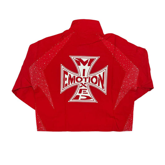 Mixed Emotion Red ‘Classic’ nylon jacket
