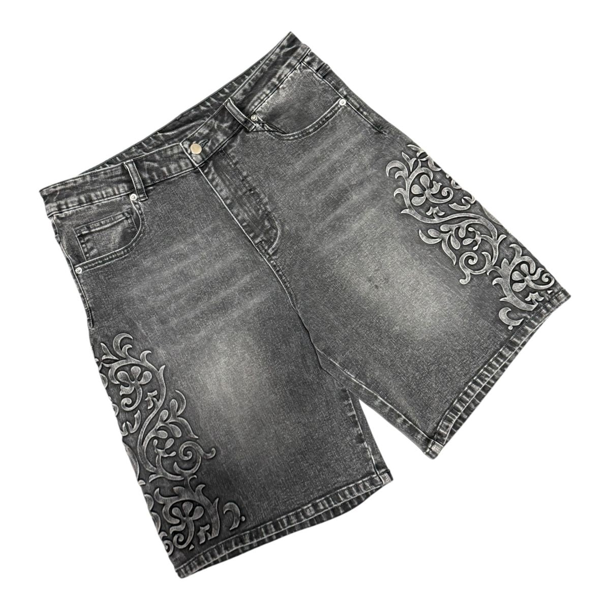 "Legacy" Dark Grey Wash (JORTS_18)