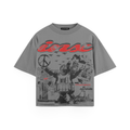 INX Resistance is Justice Oversized Heavyweight T-Shirt GRAY