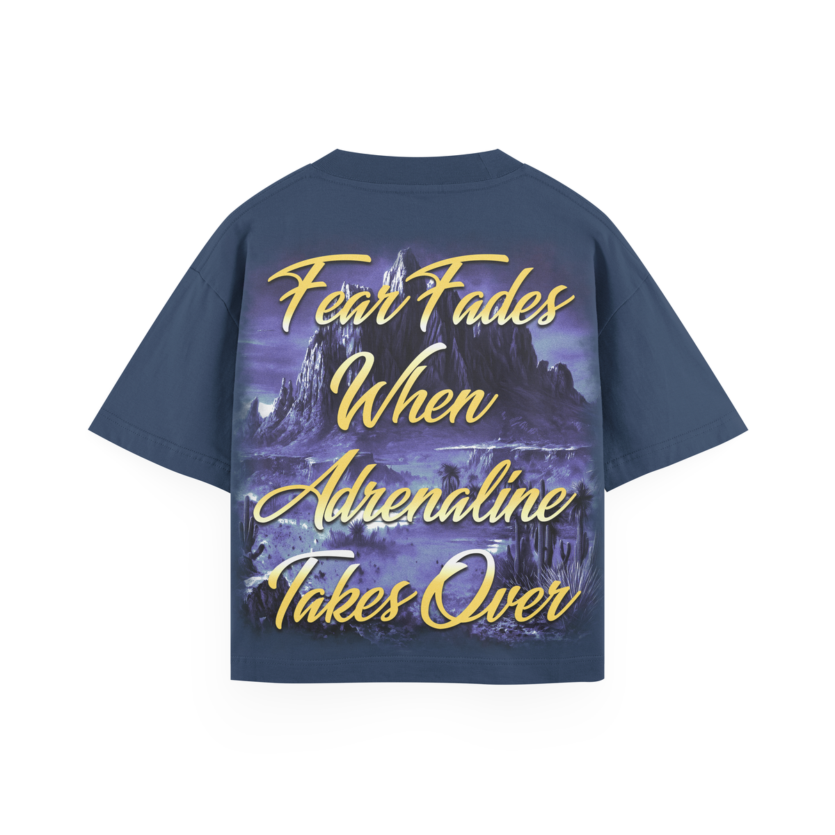 INX Andrenalin Oversized Heavyweight T-Shirt Blue