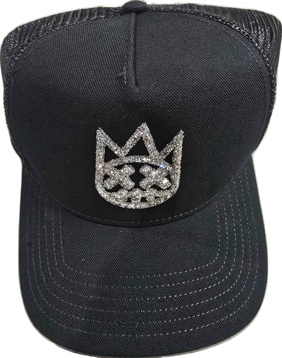 CULT CRYSTAL LOGO MESH BACK TRUCKER HAT (625BC-CH200B)