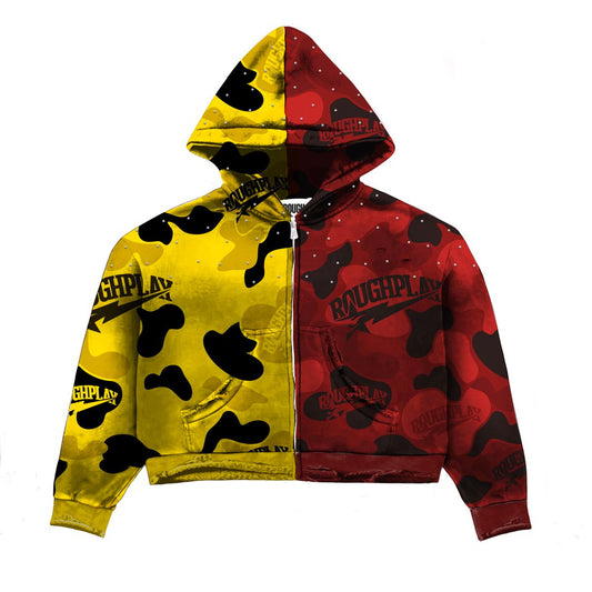 ROUGHPLAY CAMO HOODIE (REDXYELLOW)