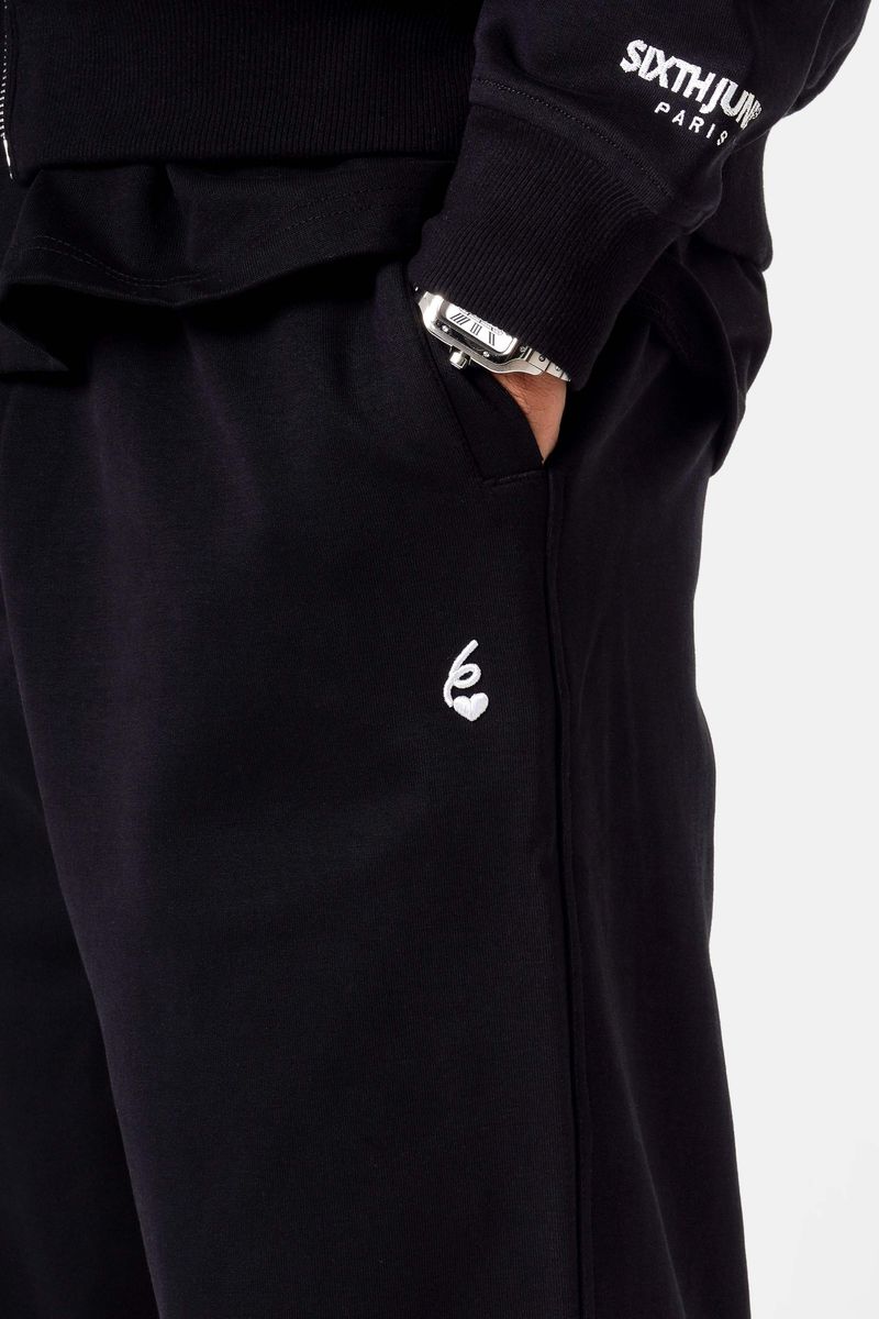 Sixth June Essential Oversize Heavy Fluid Joggers 25809-BLAC