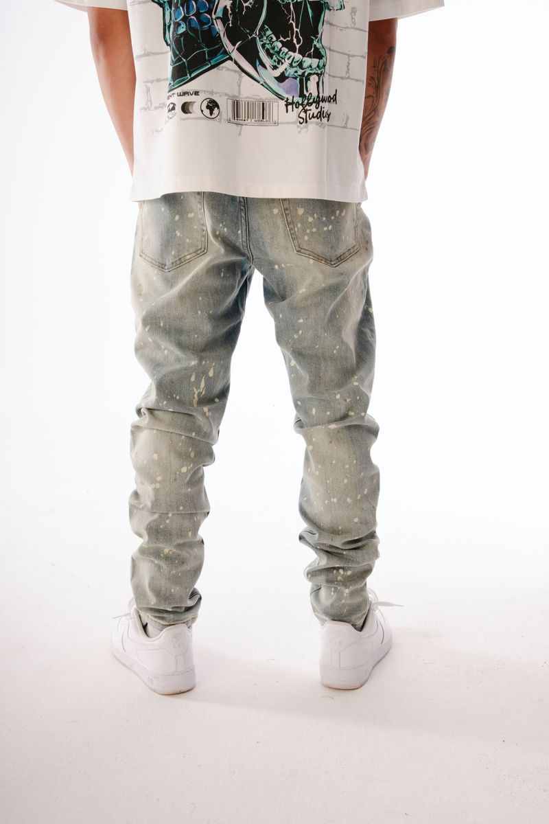 GHST WRLD Static Skinny Jeans - (GSJ1 - BLEACH WASH)