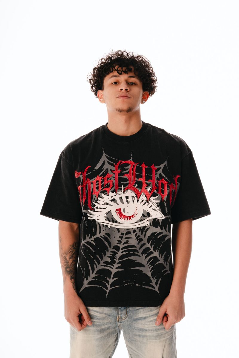 GHST WRLD BAD OMENS TEE-BLACK (GST6)