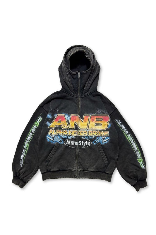 AlphaStyle Osmond Zip Up Hoodie (MBFV-1490)