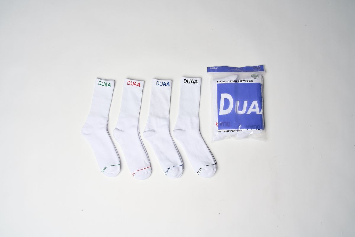 DUAA ELITE SOCKS 4-PACK "WHITE"