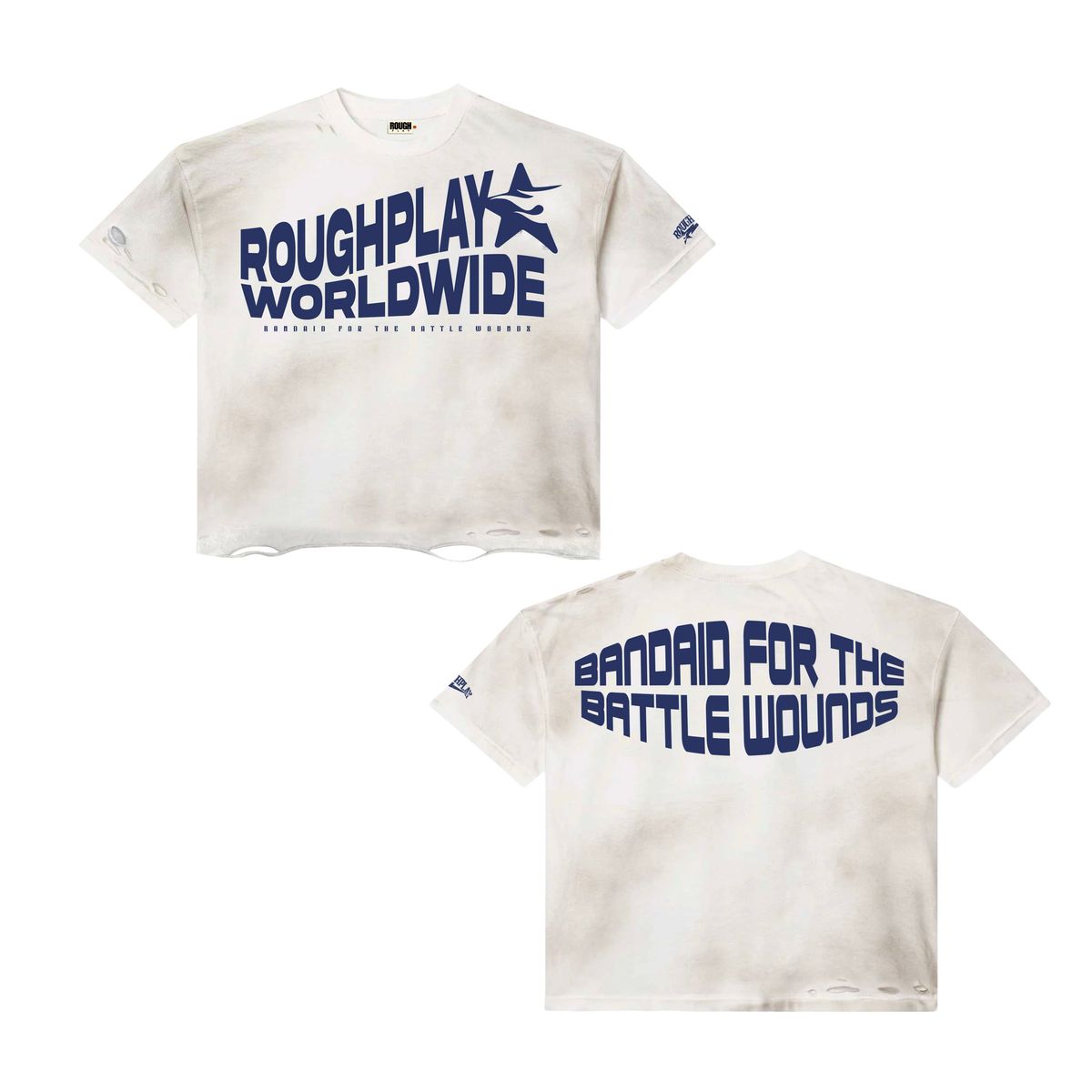 RoughPlay Tshirt (White/Navy)