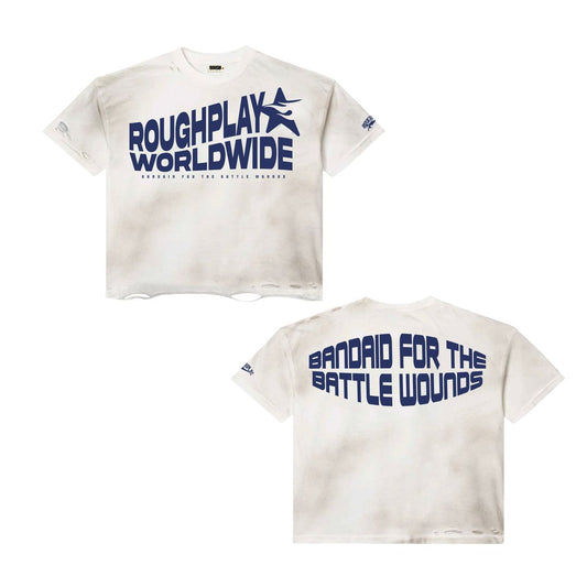 RoughPlay Tshirt (White/Navy)