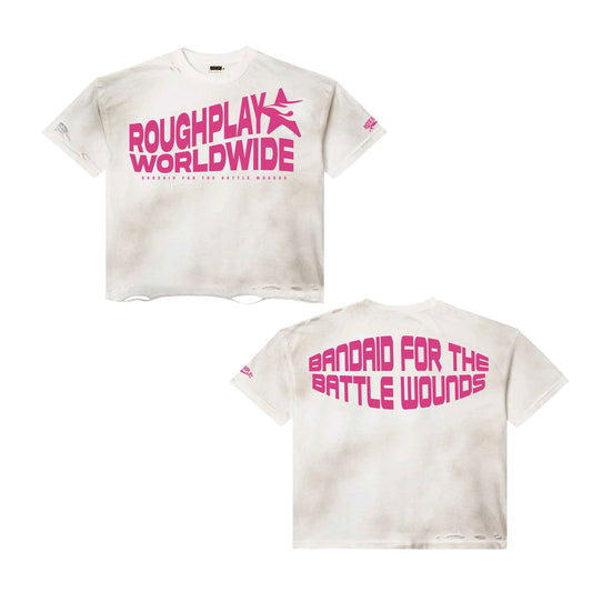 RoughPlay Tshirt (White/Pink)