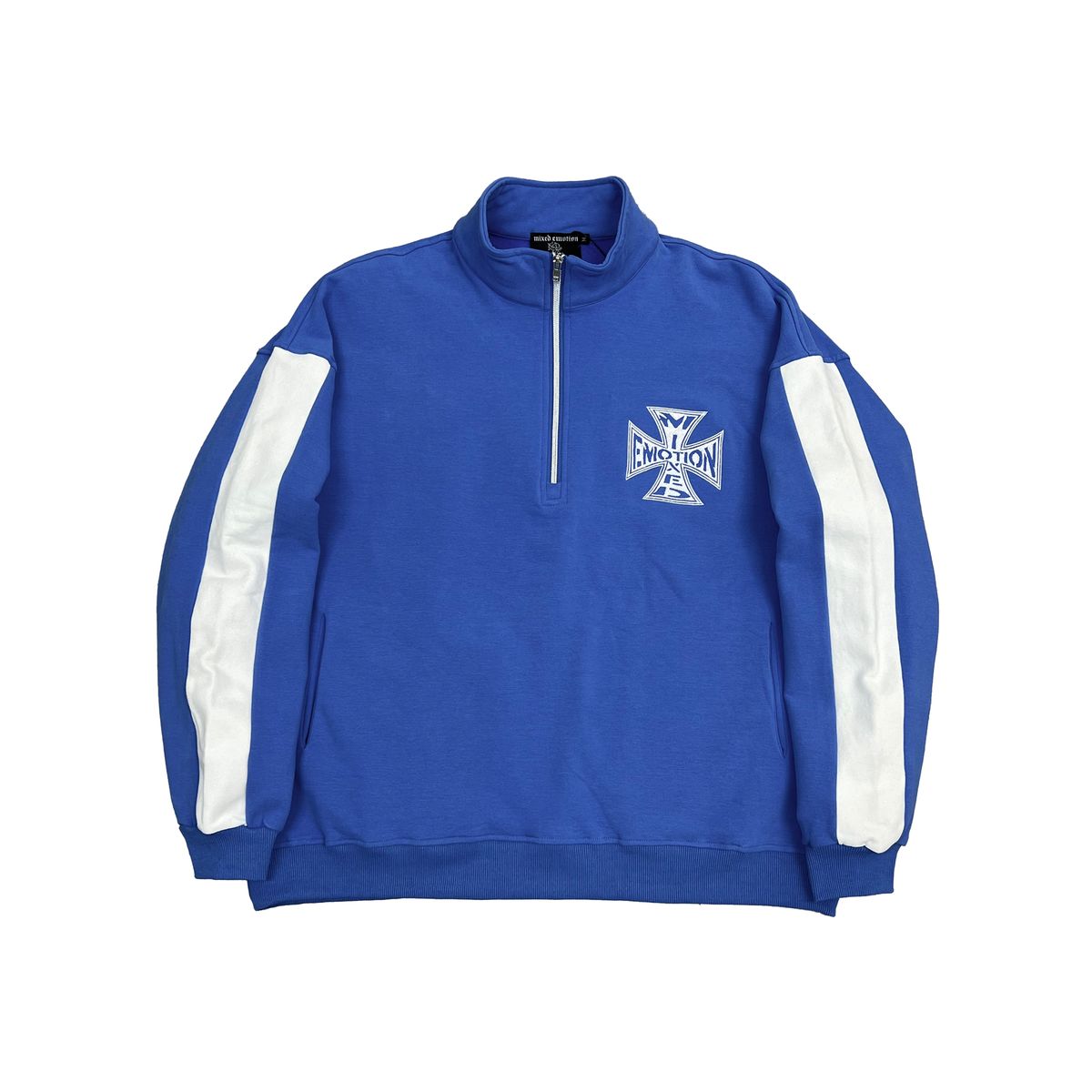 Mixed Emotion "Blue" Quarter Zip Sweater
