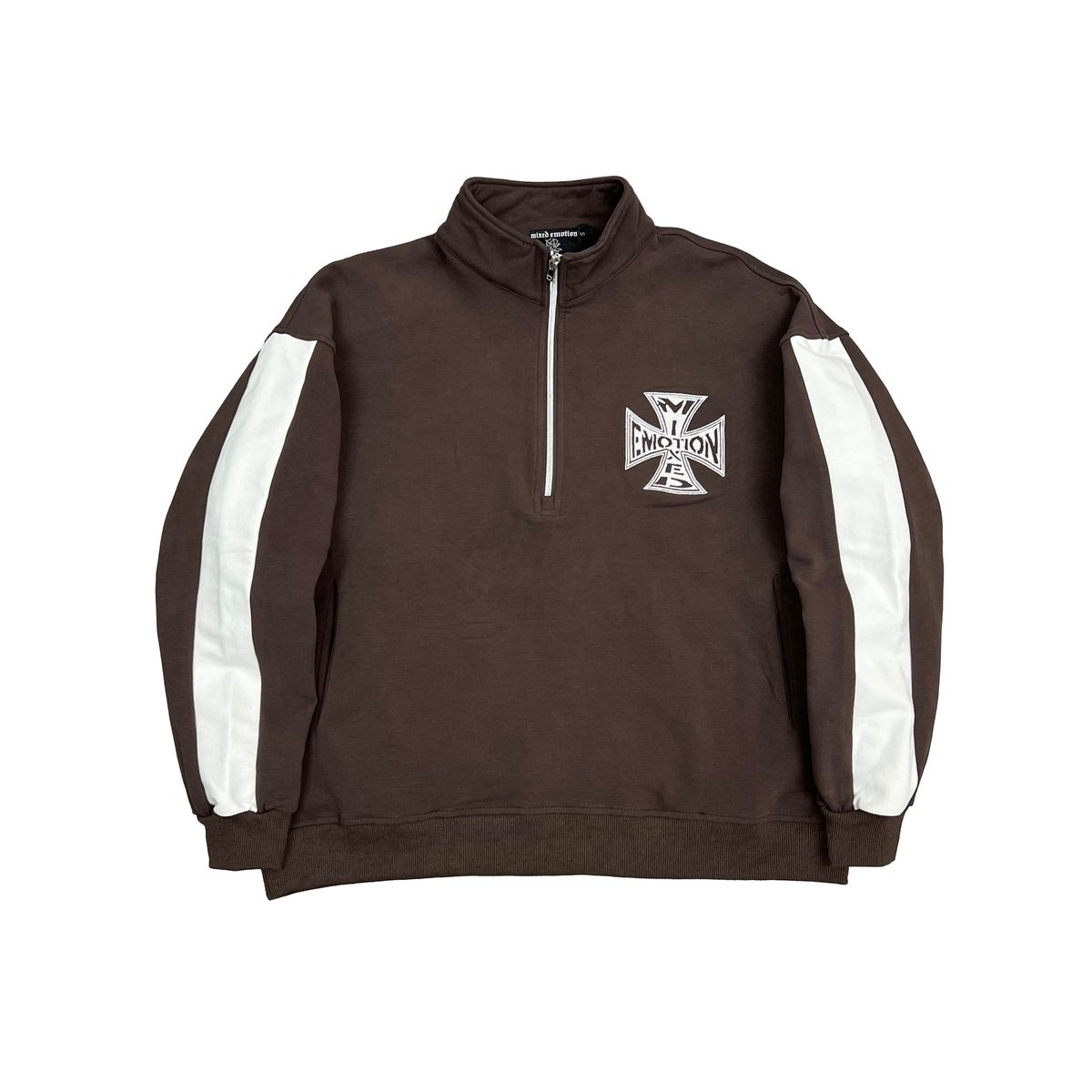 Mixed Emotion "Brown" Quarter Zip Sweater