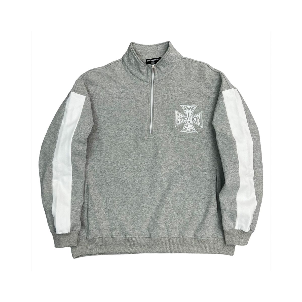 Mixed Emotion "Grey" Quarter Zip Sweater
