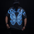 HUDSON BUTTERFLY TEE (685) BLACK BLUE