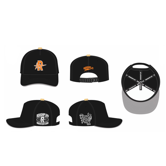 RoughPlay SnapBack (Black/Orange)