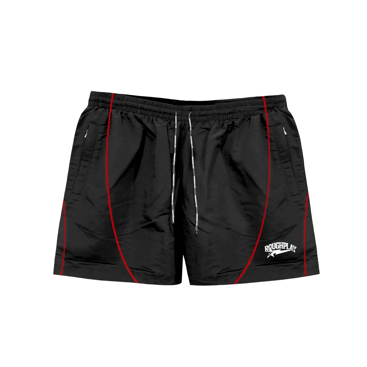 RoughPlay PIPE SHORTS (BLACK/RED)