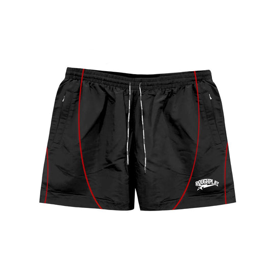 RoughPlay PIPE SHORTS (BLACK/RED)