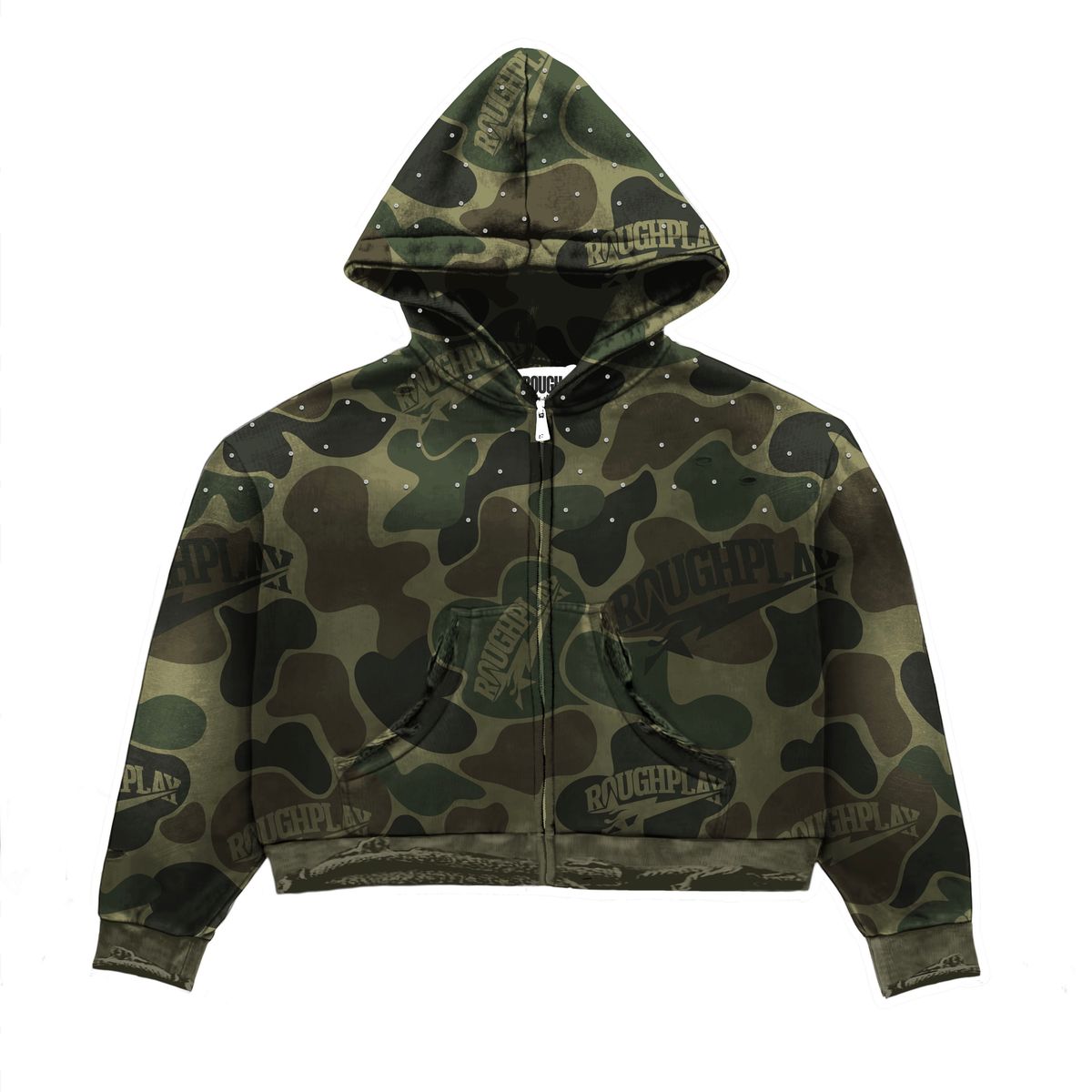 ROUGHPLAY CAMO HOODIE (GREEN)