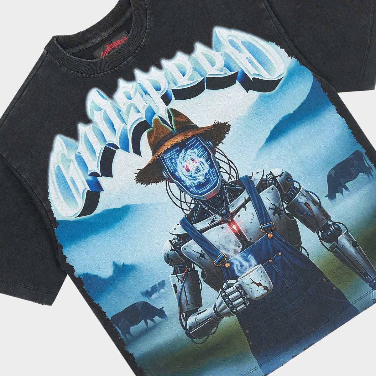 GODSPEED Aura Farm Tshirt (Black Wash)