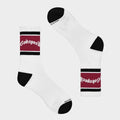 Godspeed Og Logo Striped Sock (White/Red)