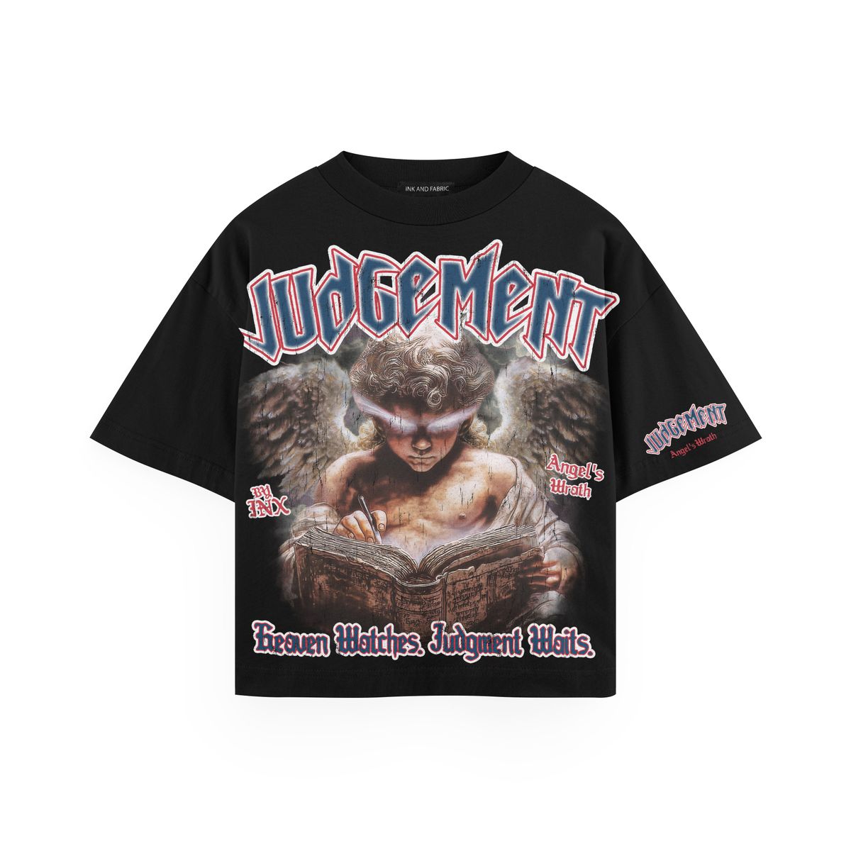 INX Judgement Oversized Heavyweight T-Shirt Black