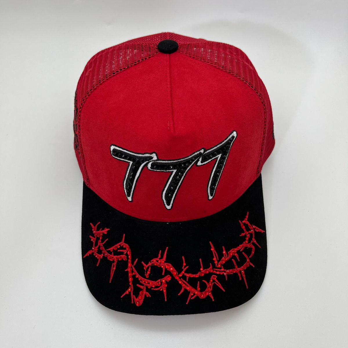 HUDSON V2 DIAMOND 777 SUEDE TRUCKER (CD0541) RED/BLK