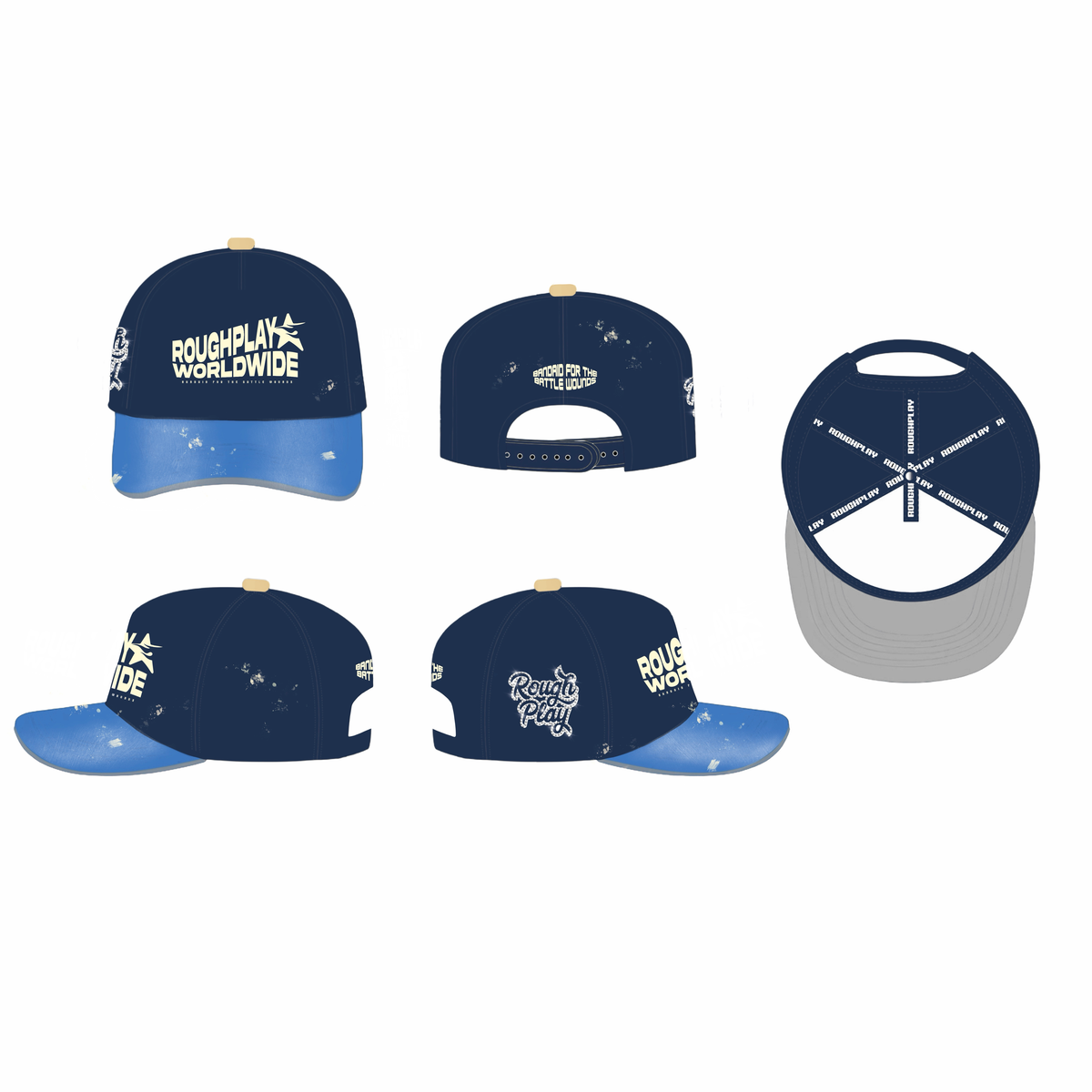 RoughPlay Worldwide SnapBack (Navy/Blue)