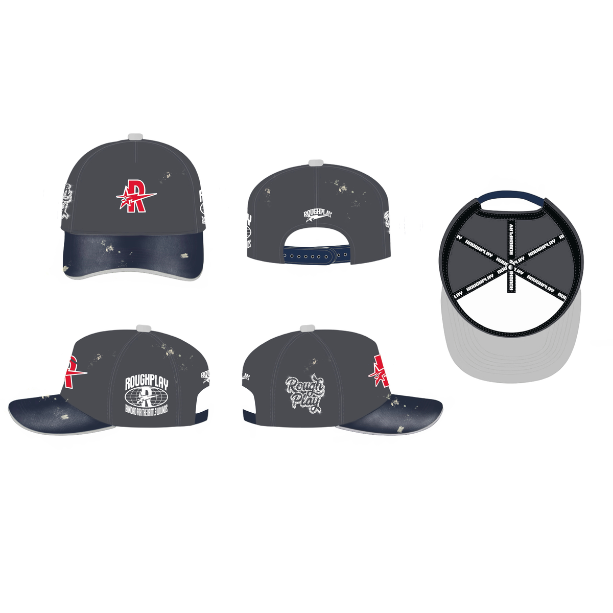 RoughPlay VINTAGE SNAPBACK (GRY/NAVY)