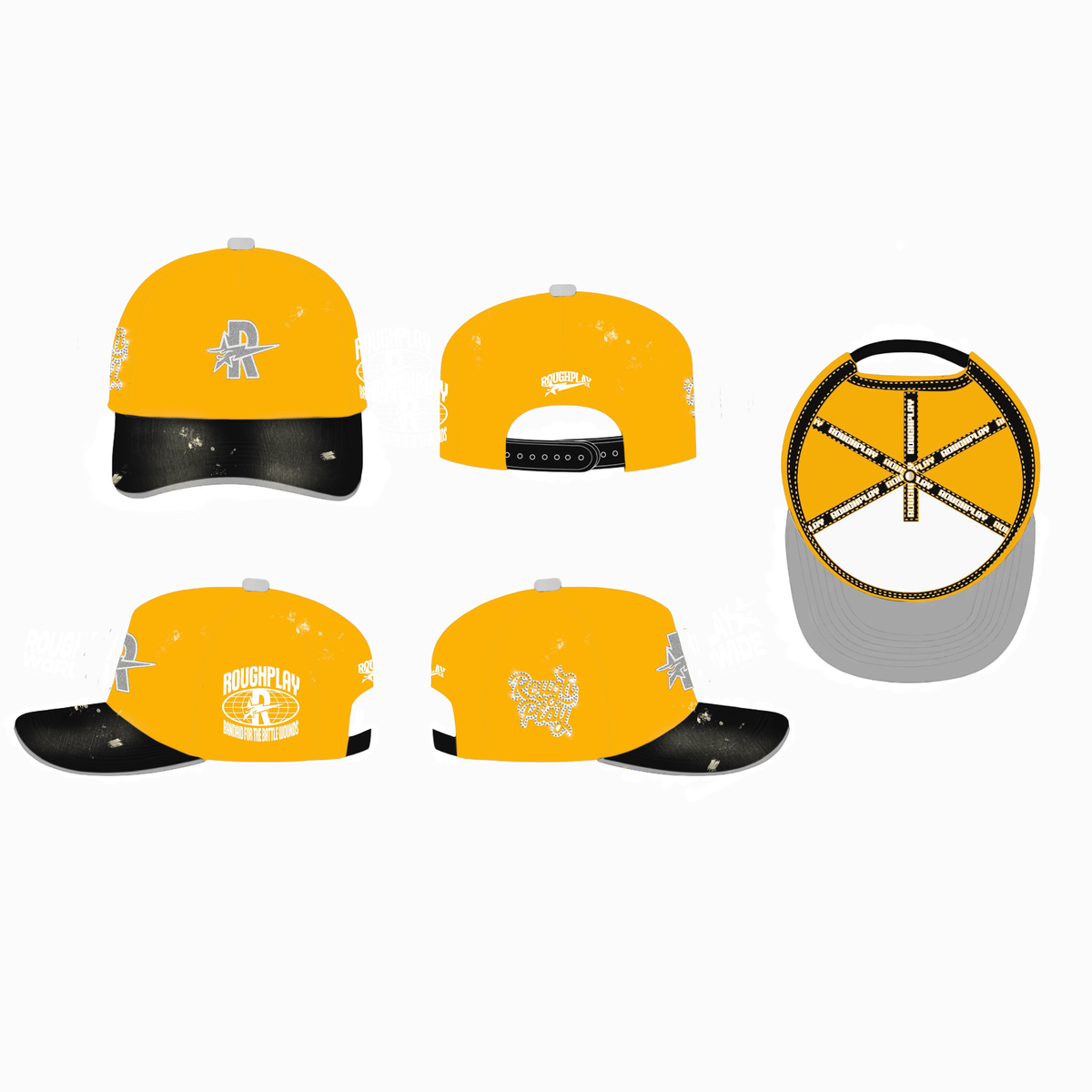RoughPlay VINTAGE SNAPBACK (YELLOW/BLK)