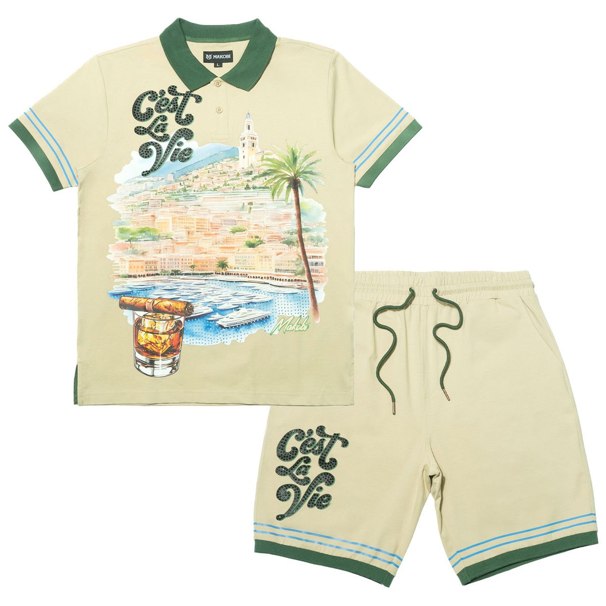 MAKOBI CEST LA VIE SHORT SET (M390)