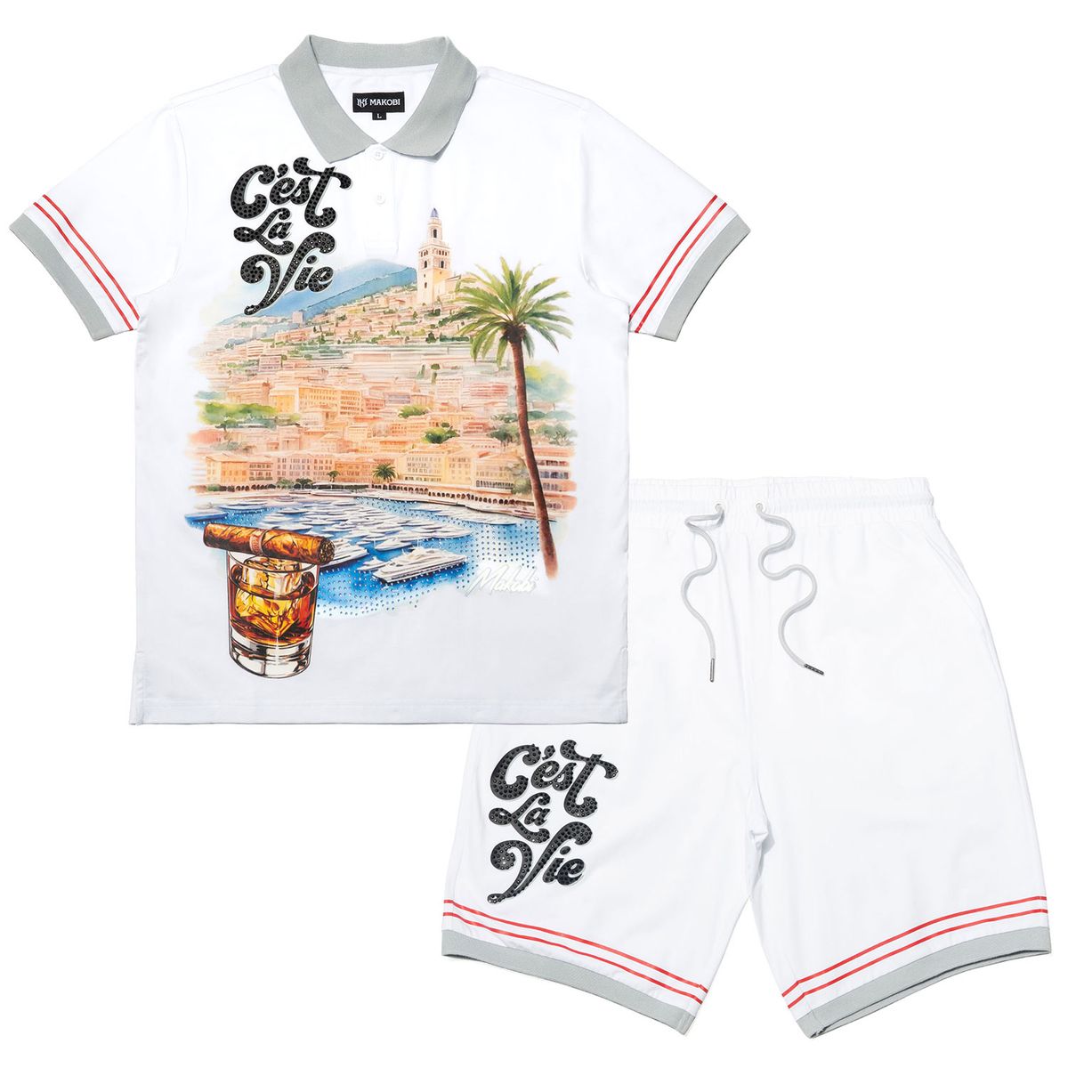 MAKOBI CEST LA VIE SHORT SET (M390)