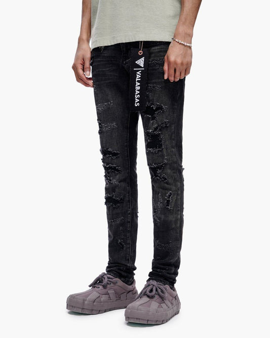 VALABASAS Edge Skinny Jeans Black Wash
