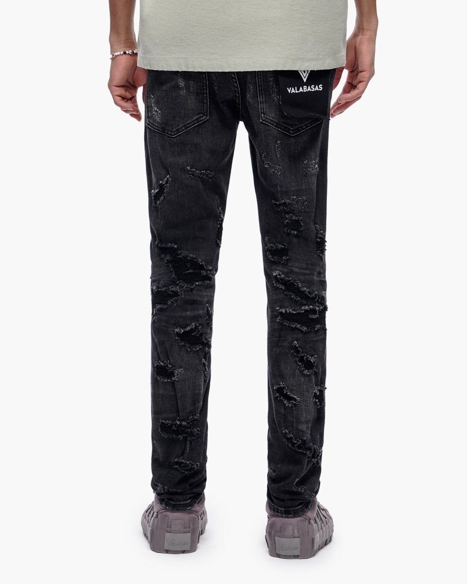 VALABASAS Edge Skinny Jeans Black Wash