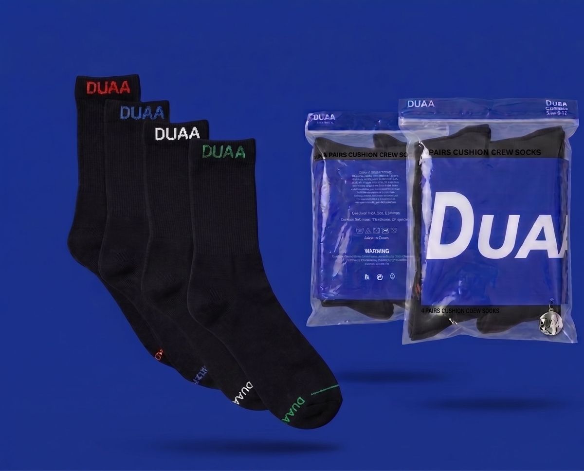 DUAA ELITE SOCKS 4-PACK "BLACK"