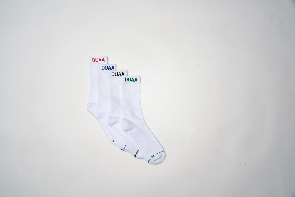 DUAA ELITE SOCKS 4-PACK "WHITE"
