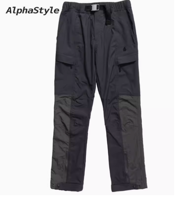 AlphaStyle Erle Sports Zip Joggers (MBSS-2001A) DARK GREY