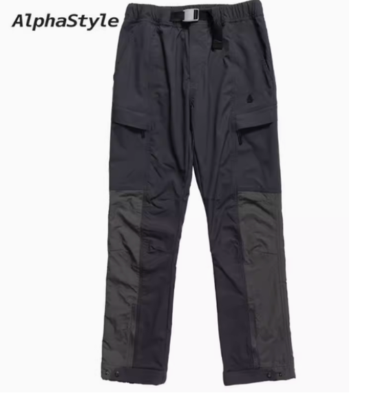 AlphaStyle Erle Sports Zip Joggers (MBSS-2001A) DARK GREY