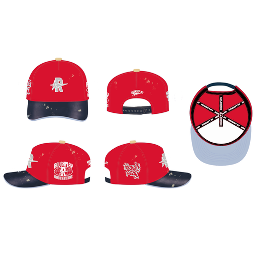 RoughPlay VINTAGE SNAPBACK (RED/SILVER)