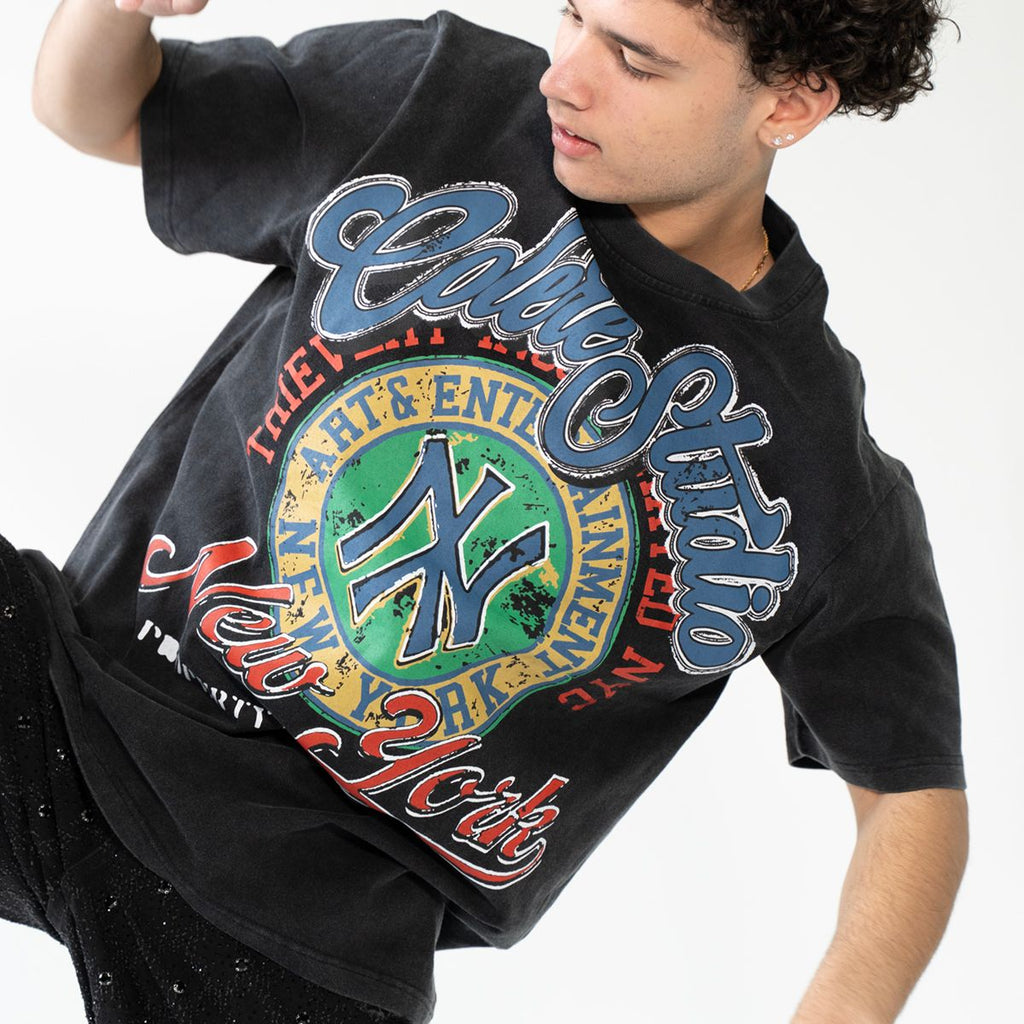 Hudson NY Tee 698-BLK