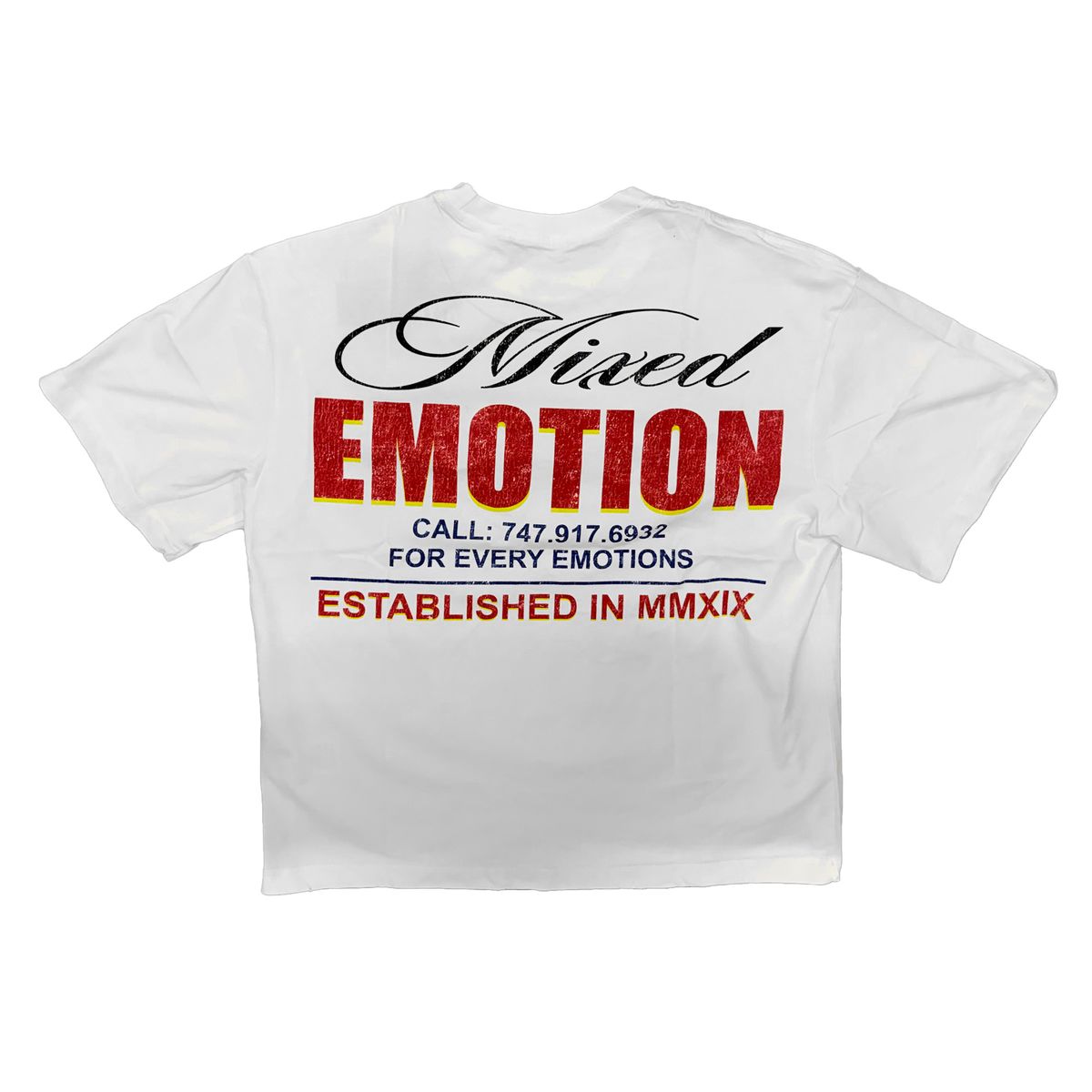 Mixed Emotion “LOTTERY” Tee White