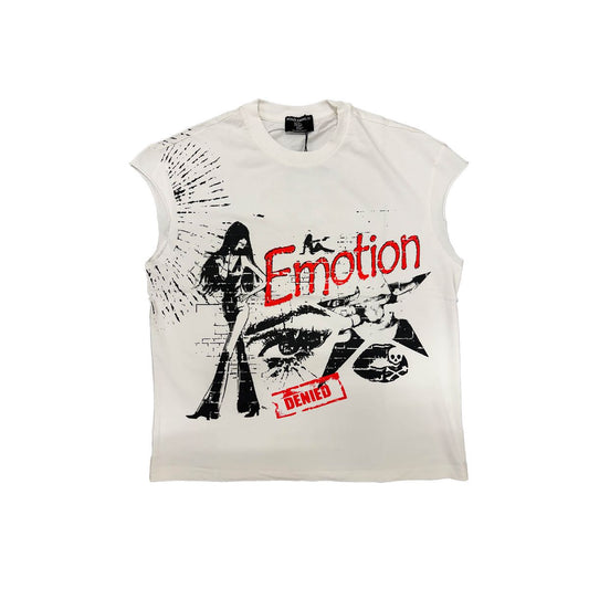 Mixed Emotion 'Starboy' Sleeveless Tee White