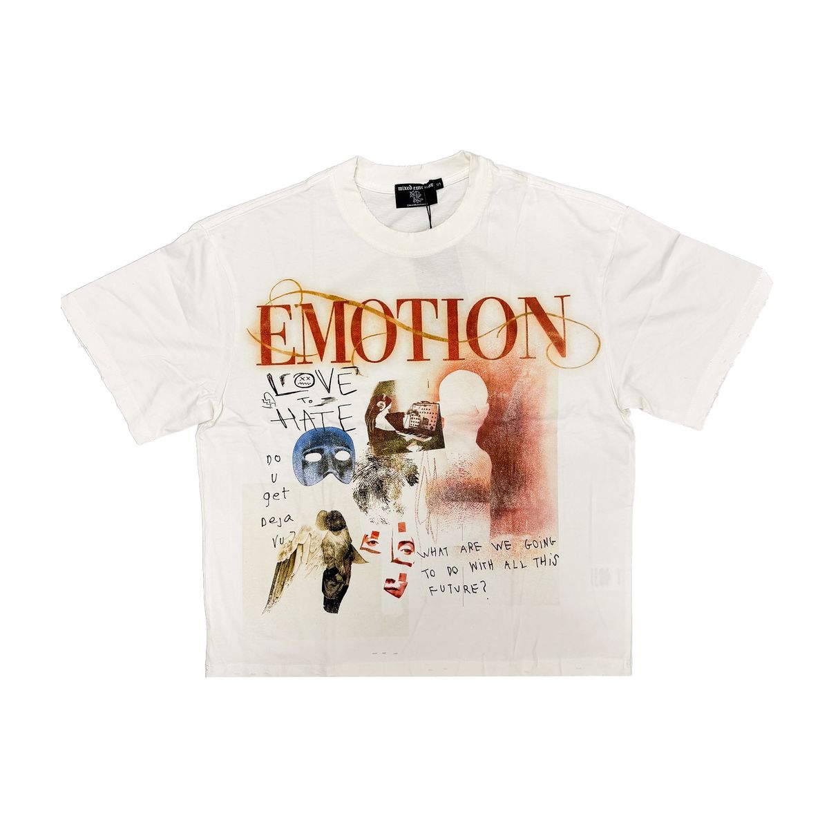 Mixed Emotion “DEJA VU” Tee White